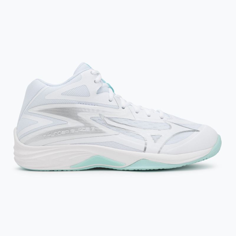 Scarpe da volley donna Mizuno Thunder Blade Z Mid white/blue tint 2