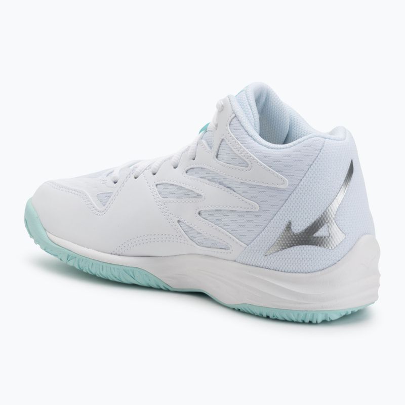 Scarpe da volley donna Mizuno Thunder Blade Z Mid white/blue tint 3
