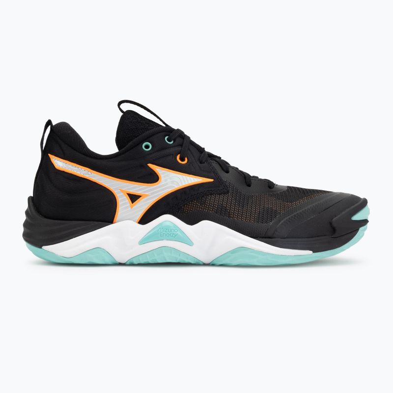 Scarpe da pallavolo Mizuno Wave Momentum Elite black/tangelo/ice green 2
