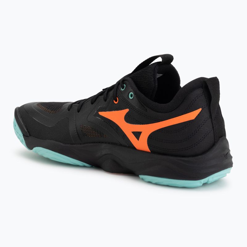 Scarpe da pallavolo Mizuno Wave Momentum Elite black/tangelo/ice green 3