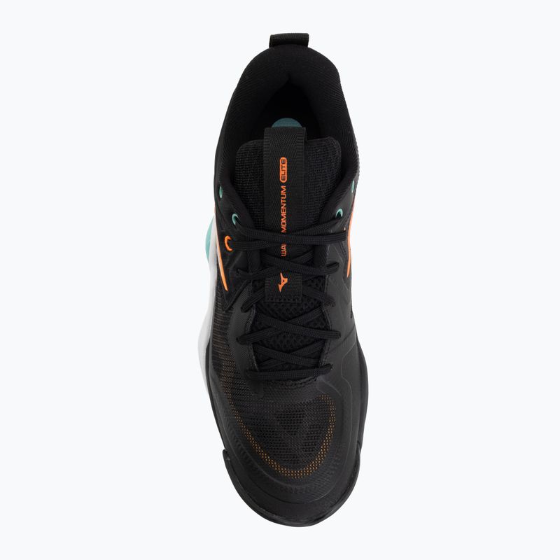 Scarpe da pallavolo Mizuno Wave Momentum Elite black/tangelo/ice green 5
