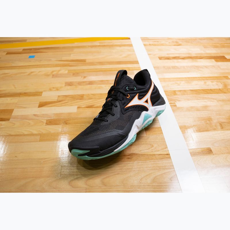 Scarpe da pallavolo Mizuno Wave Momentum Elite black/tangelo/ice green 8