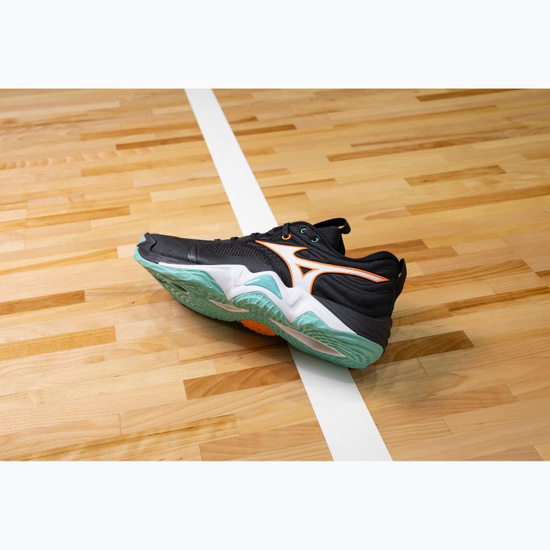 Scarpe da pallavolo Mizuno Wave Momentum Elite black/tangelo/ice green 10