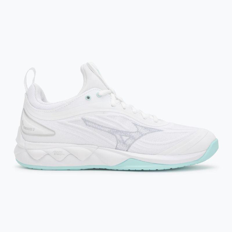 Scarpe da pallavolo da donna Mizuno Wave Luminous 3 bianco/blu 2