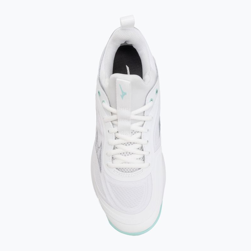 Scarpe da pallavolo da donna Mizuno Wave Luminous 3 bianco/blu 5