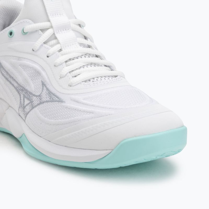 Scarpe da pallavolo da donna Mizuno Wave Luminous 3 bianco/blu 7