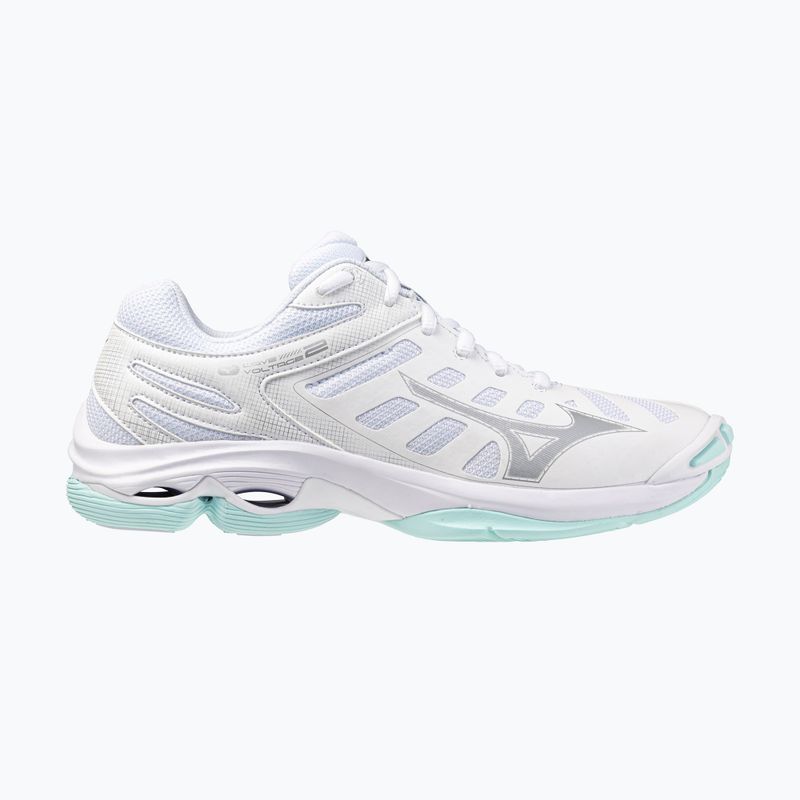 Scarpe da pallavolo donna Mizuno Wave Voltage 2 white/blue tint 8