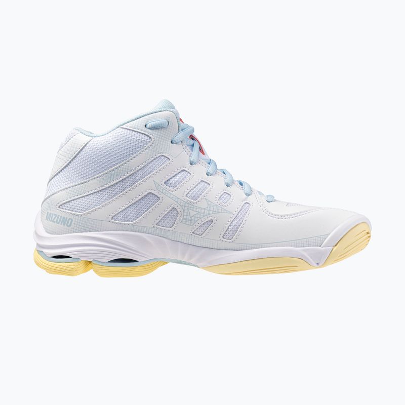 Scarpe da pallavolo donna Mizuno Wave Voltage 2 Mid bianco/calipso coral/pale banana 2