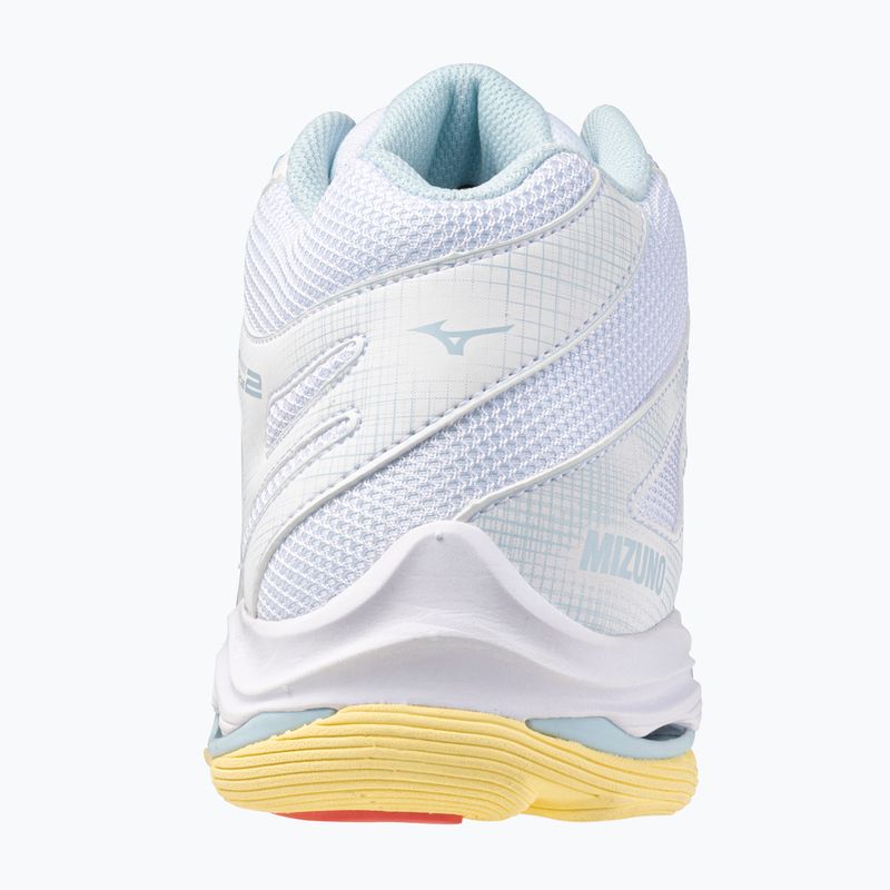 Scarpe da pallavolo donna Mizuno Wave Voltage 2 Mid bianco/calipso coral/pale banana 3