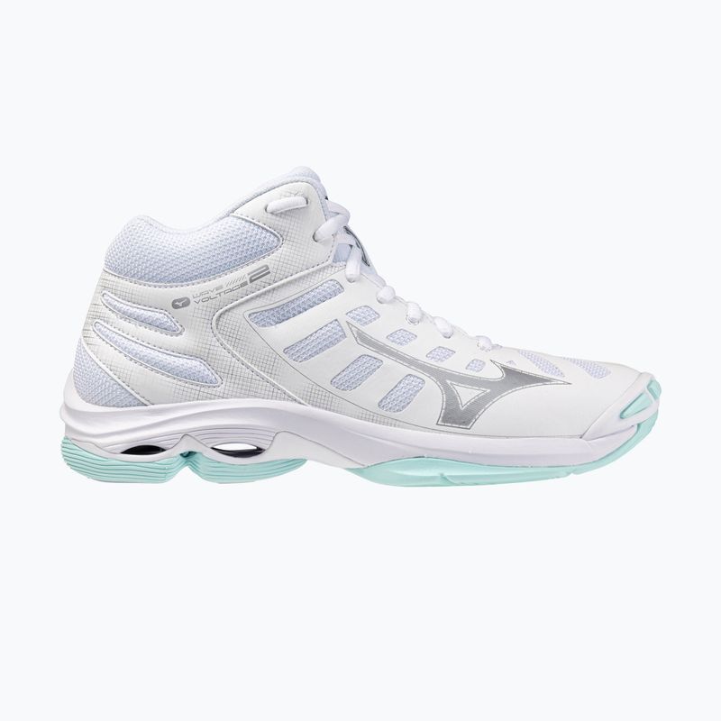 Scarpe da volley donna Mizuno Wave Voltage 2 Mid white/blue tint 8