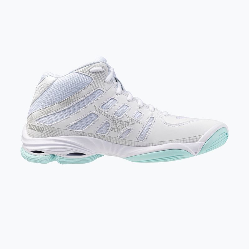 Scarpe da volley donna Mizuno Wave Voltage 2 Mid white/blue tint 9