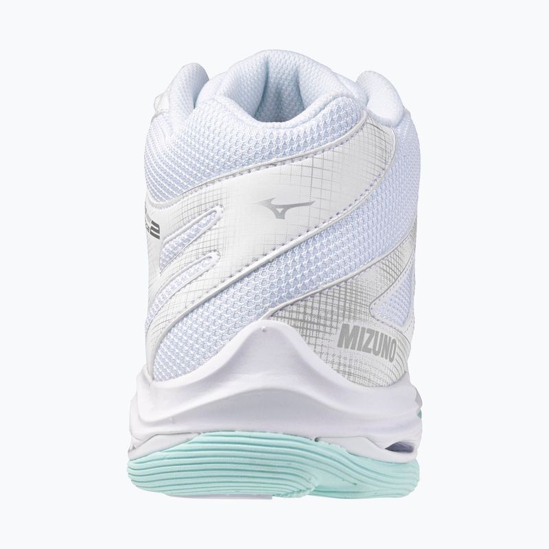Scarpe da volley donna Mizuno Wave Voltage 2 Mid white/blue tint 10