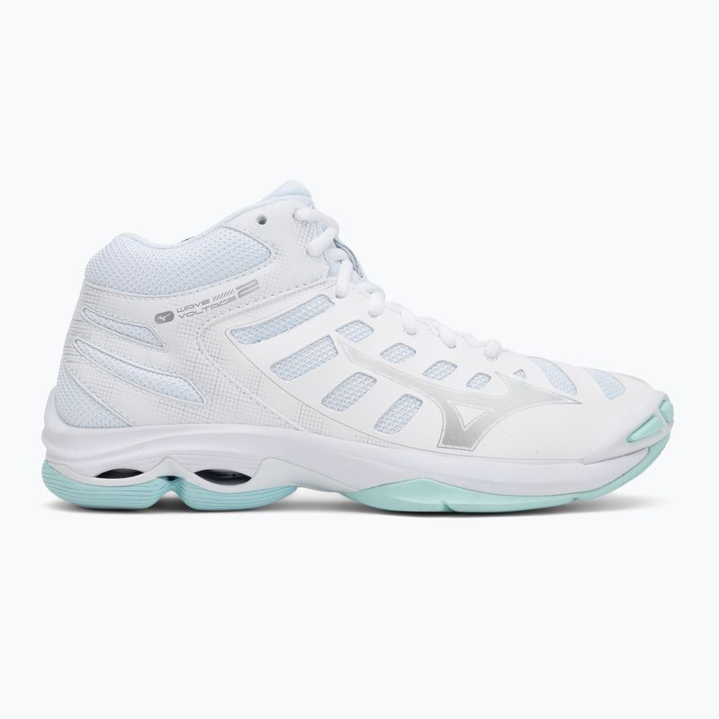 Scarpe da volley donna Mizuno Wave Voltage 2 Mid white/blue tint 2