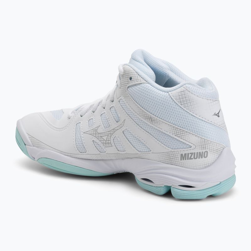 Scarpe da volley donna Mizuno Wave Voltage 2 Mid white/blue tint 3