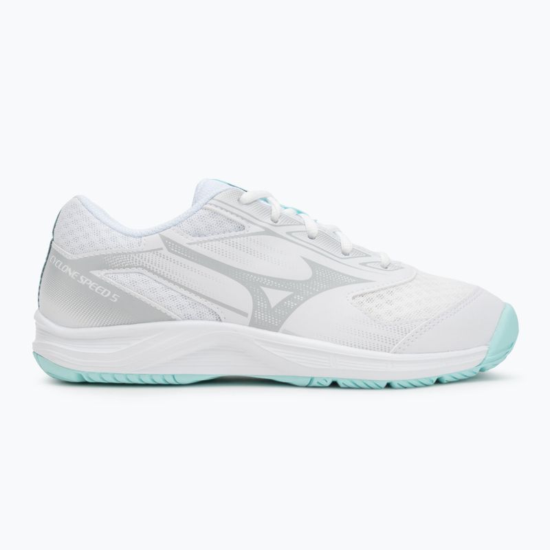 Scarpe da pallavolo da donna Mizuno Cyclone Speed 5 bianco/blu 2