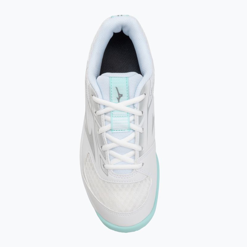 Scarpe da pallavolo da donna Mizuno Cyclone Speed 5 bianco/blu 5