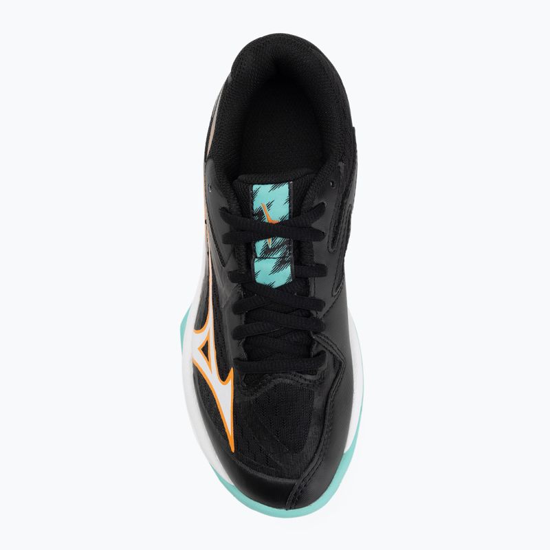 Scarpe da pallavolo per bambini Mizuno Lightning Star Z7 nero/tangelo/verde ghiaccio 5