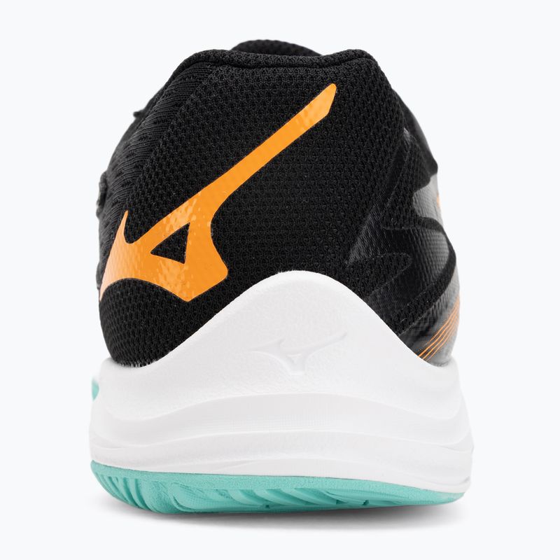 Scarpe da pallavolo per bambini Mizuno Lightning Star Z7 nero/tangelo/verde ghiaccio 6