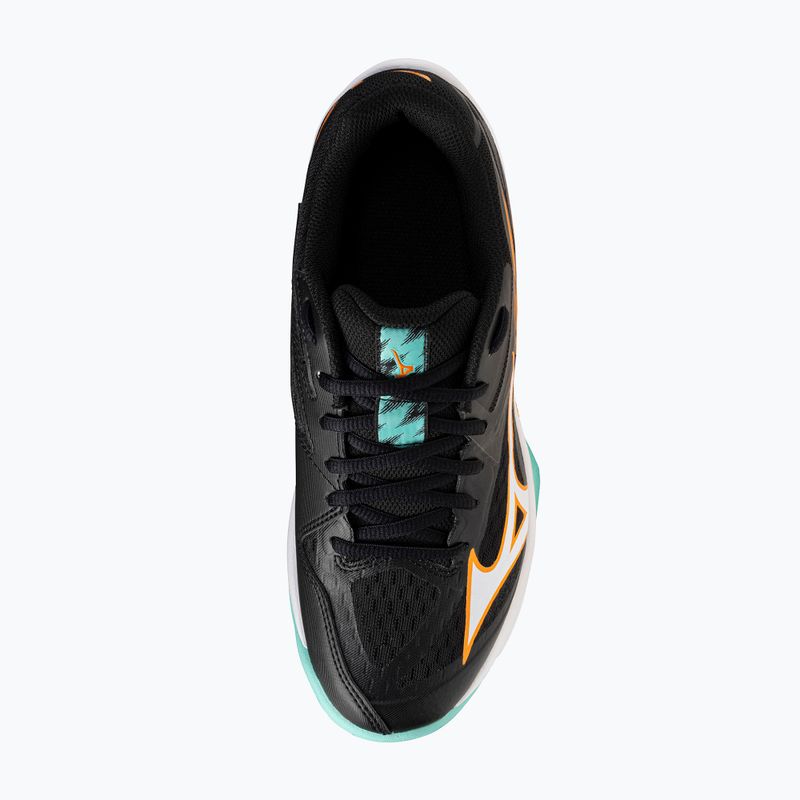 Scarpe da pallavolo per bambini Mizuno Lightning Star Z7 nero/tangelo/verde ghiaccio 4