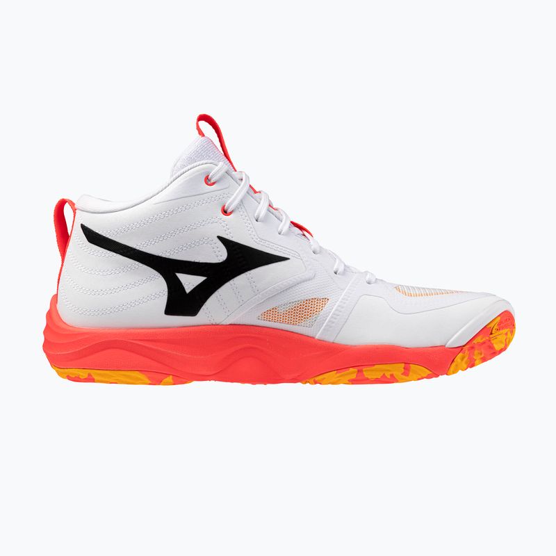 Scarpe da pallavolo Mizuno Wave Momentum Elite Mid bianco/fiery coral 2/citrus 9