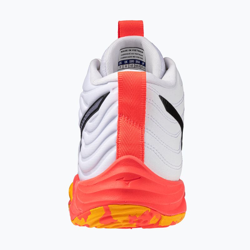 Scarpe da pallavolo Mizuno Wave Momentum Elite Mid bianco/fiery coral 2/citrus 10