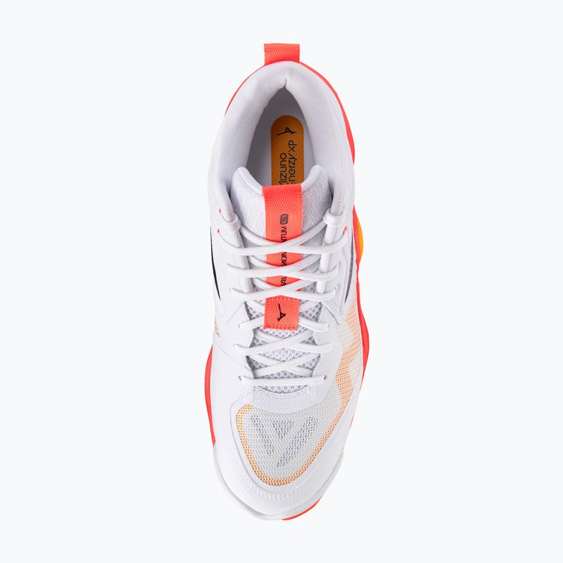 Scarpe da pallavolo Mizuno Wave Momentum Elite Mid bianco/fiery coral 2/citrus 12