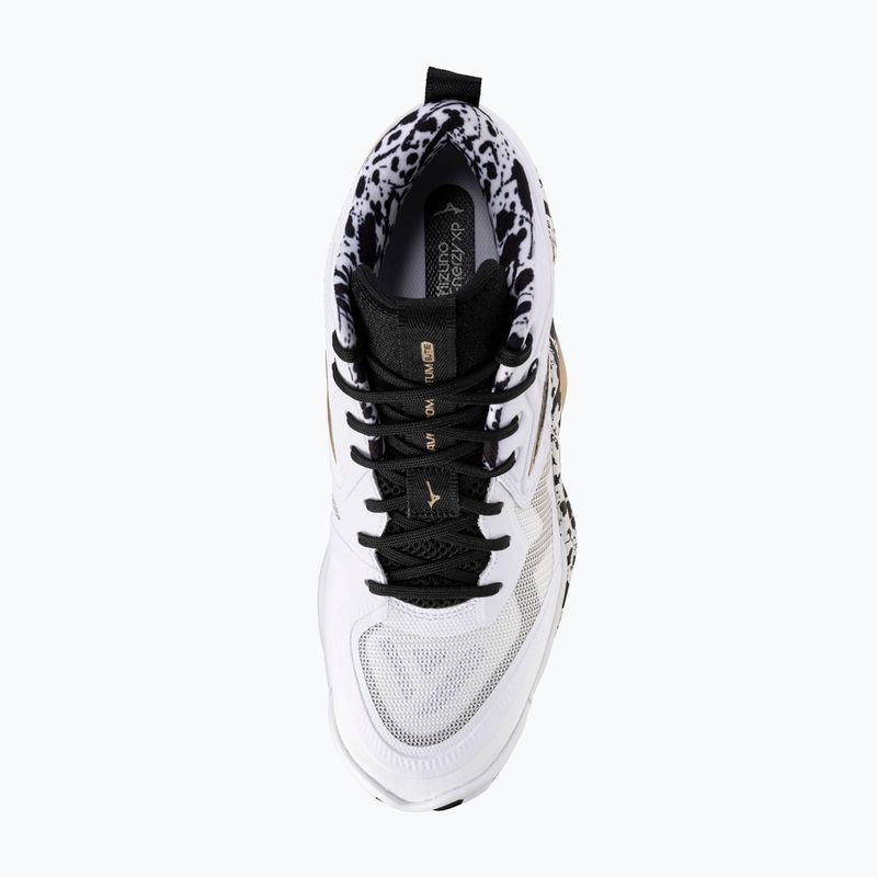 Scarpe da pallavolo Mizuno Wave Momentum Elite Mid white/black/gold 12