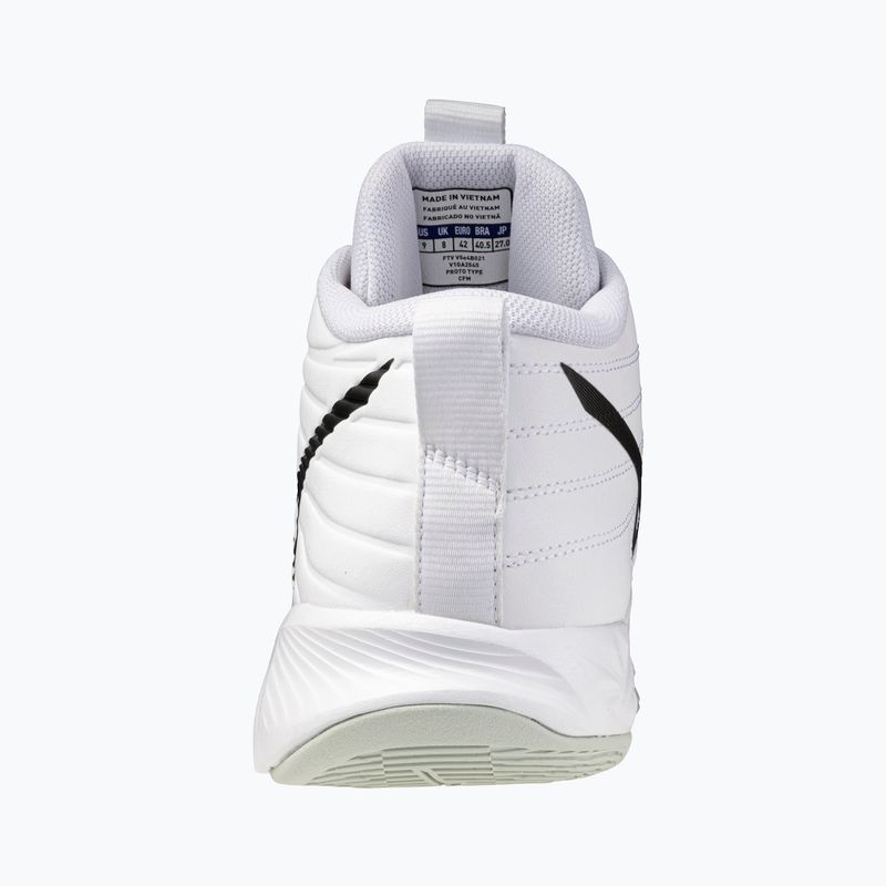 Scarpe da pallavolo Mizuno Wave Momentum Pro Mid white/black/frozen emerald 10