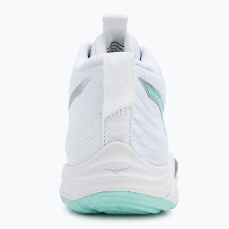 Scarpe da pallavolo da donna Mizuno Wave Momentum Elite Mid bianco/blu 6
