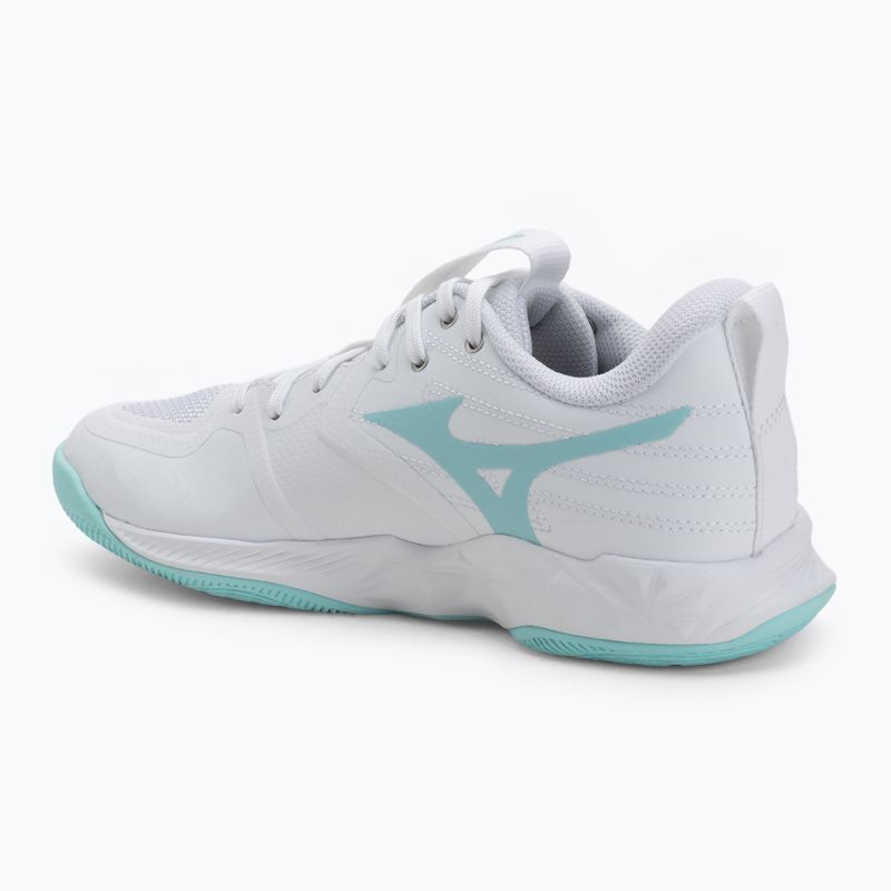 Scarpe da pallavolo da donna Mizuno Wave Momentum Pro bianco/blu 3