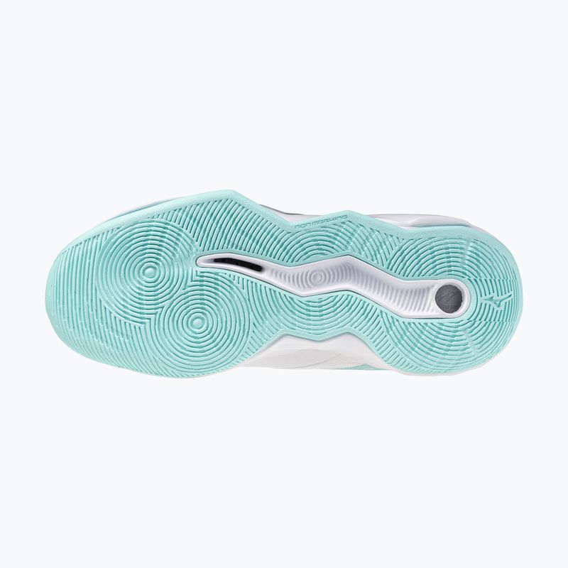 Scarpe da pallavolo da donna Mizuno Wave Momentum Pro bianco/blu 4