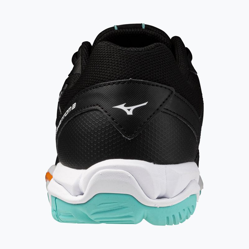 Scarpe da pallamano Mizuno Wave Phantom 3 nero/tangelo/verde ghiaccio 3