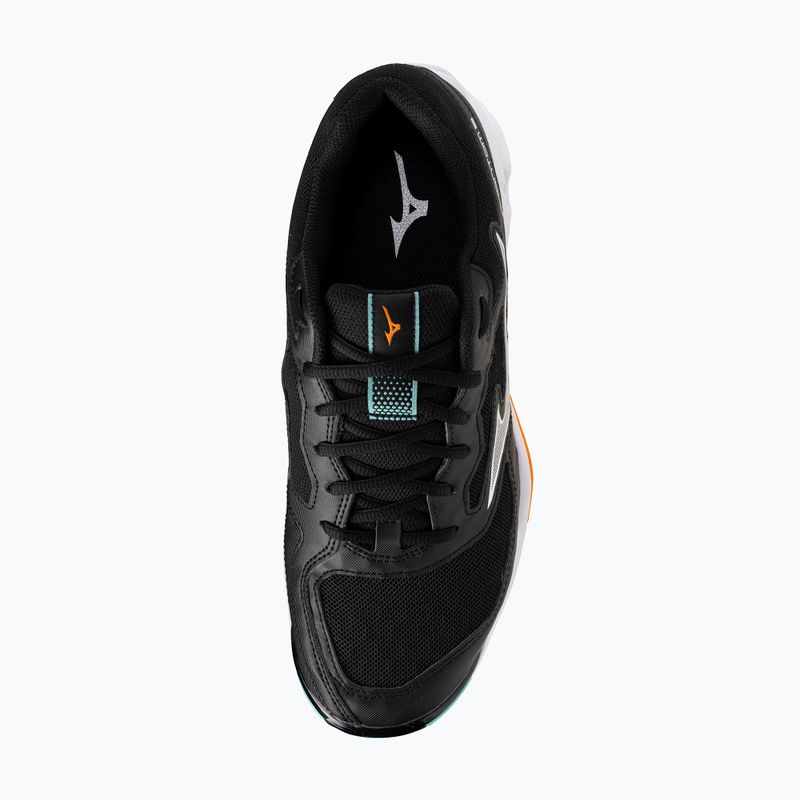 Scarpe da pallamano Mizuno Wave Phantom 3 nero/tangelo/verde ghiaccio 5