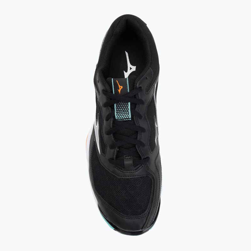 Scarpe da pallamano Mizuno Wave Phantom 3 nero/tangelo/verde ghiaccio 5