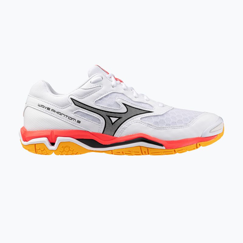Scarpa da pallamano Mizuno Wave Phantom 3 bianco/fuoco corallo 2/citrus