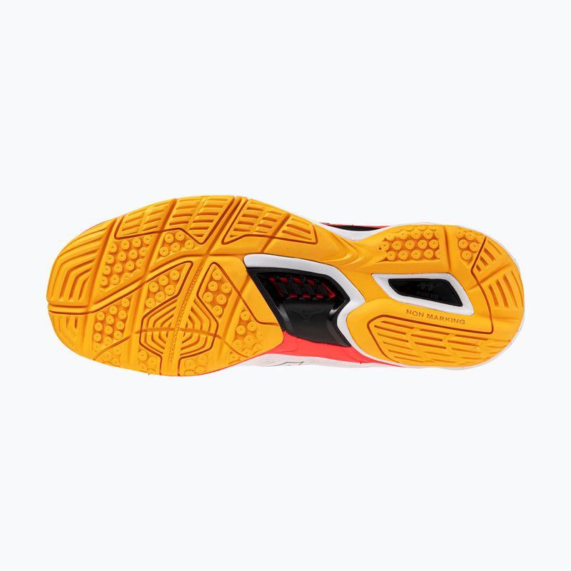Scarpa da pallamano Mizuno Wave Phantom 3 bianco/fuoco corallo 2/citrus 4