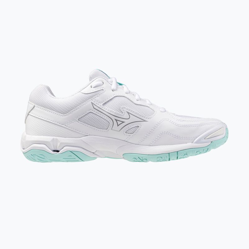 Scarpe da pallamano da donna Mizuno Wave Phantom 3 bianco/blu tinta unita 2