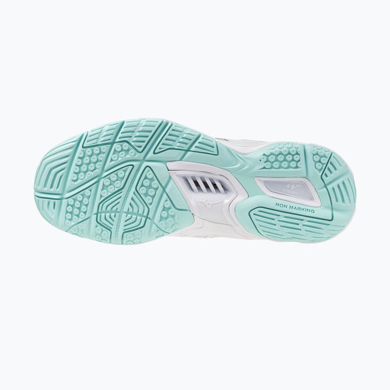 Scarpe da pallamano da donna Mizuno Wave Phantom 3 bianco/blu tinta unita 4