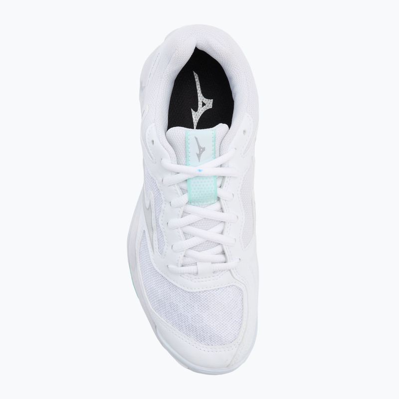 Scarpe da pallamano da donna Mizuno Wave Phantom 3 bianco/blu tinta unita 5