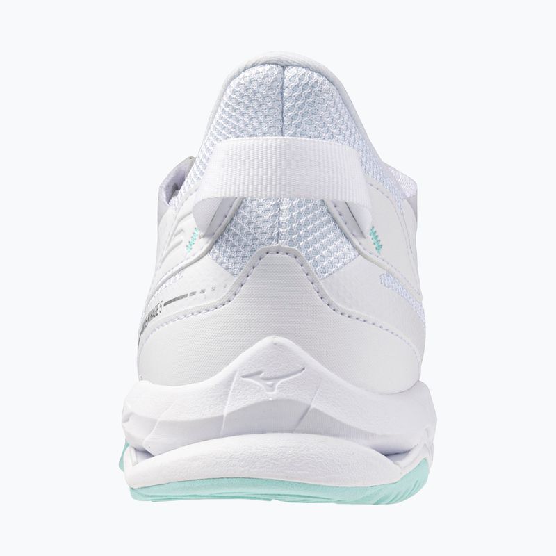 Scarpe da pallamano da donna Mizuno Wave Mirage 5 bianco/blu tinta unita 3