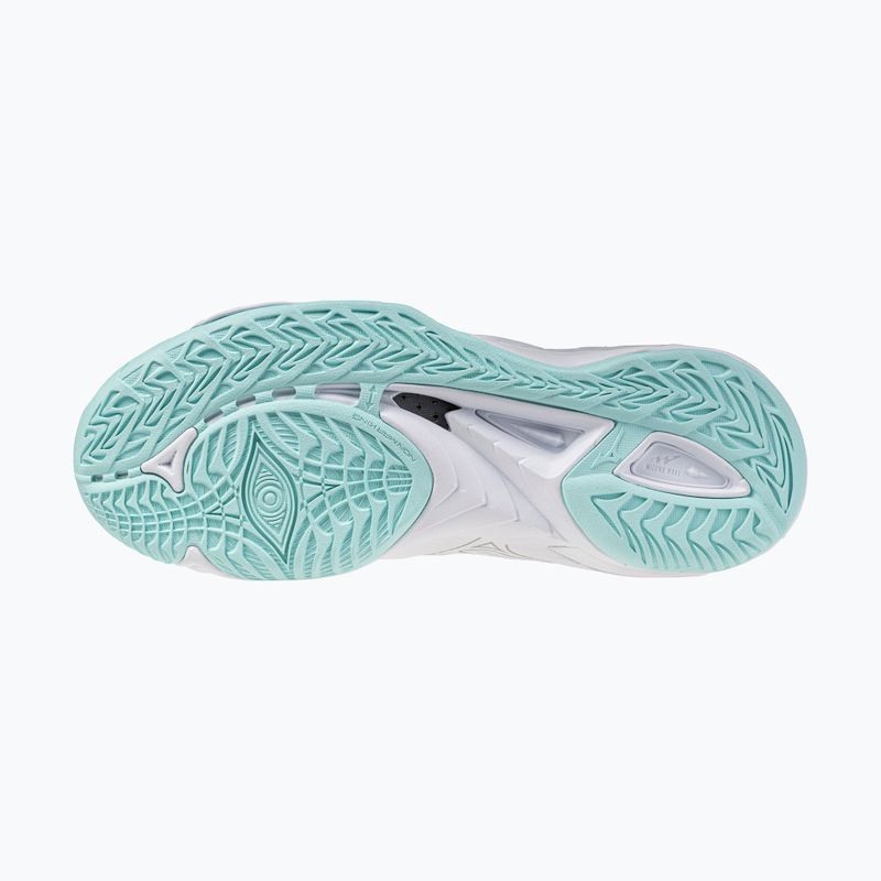 Scarpe da pallamano da donna Mizuno Wave Mirage 5 bianco/blu tinta unita 4