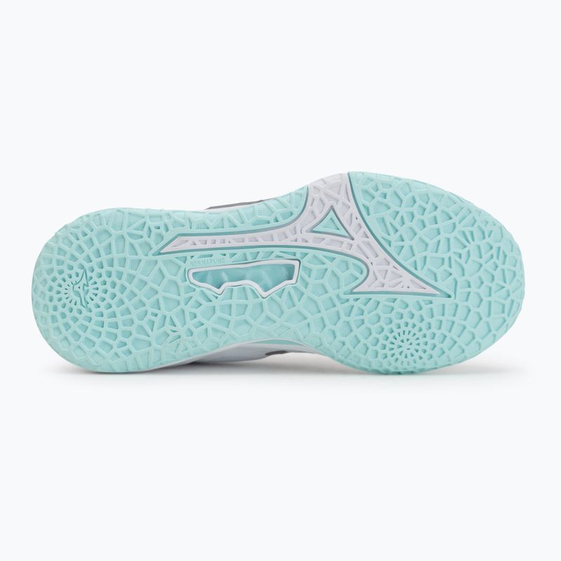 Scarpe da pallamano da donna Mizuno Wave Stealth Neo 2 white/blue tint 4