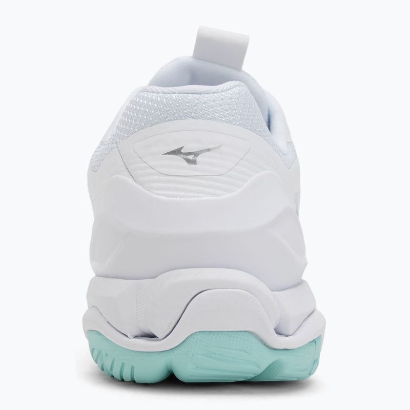 Scarpe da pallamano da donna Mizuno Wave Stealth 6 bianco/blu tinta unita 6