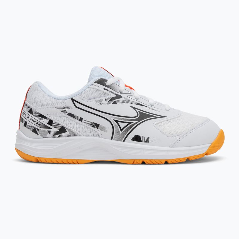 Scarpe Mizuno Stealth Star 3 bianco/fuoco corallo 2/citrus per bambini 2