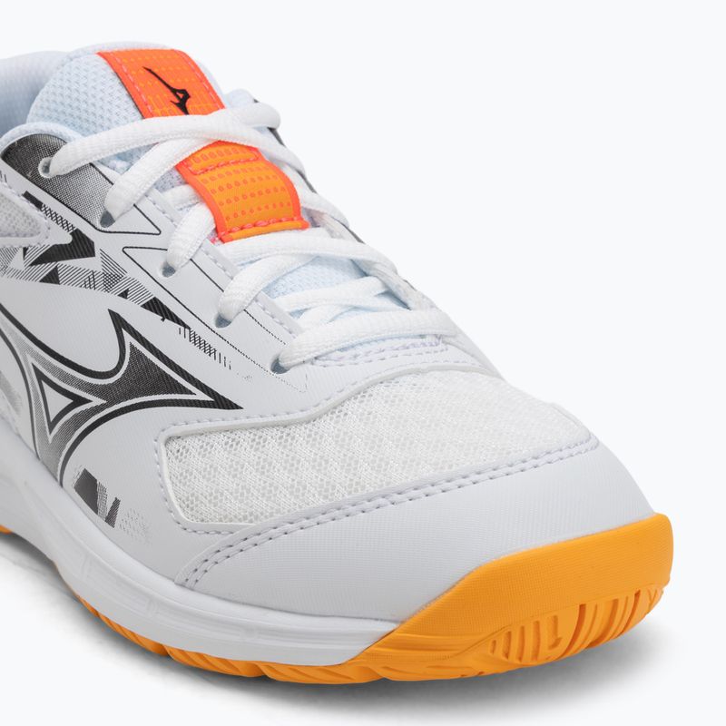 Scarpe Mizuno Stealth Star 3 bianco/fuoco corallo 2/citrus per bambini 7