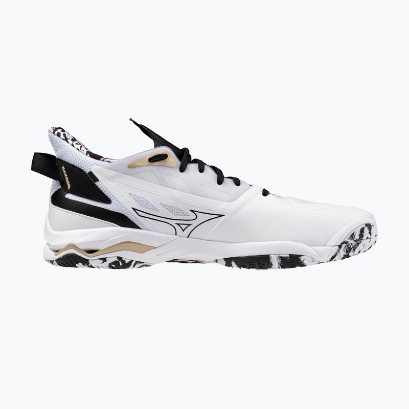 Scarpe da pallamano Mizuno Wave Mirage 5 white/black/gold 9
