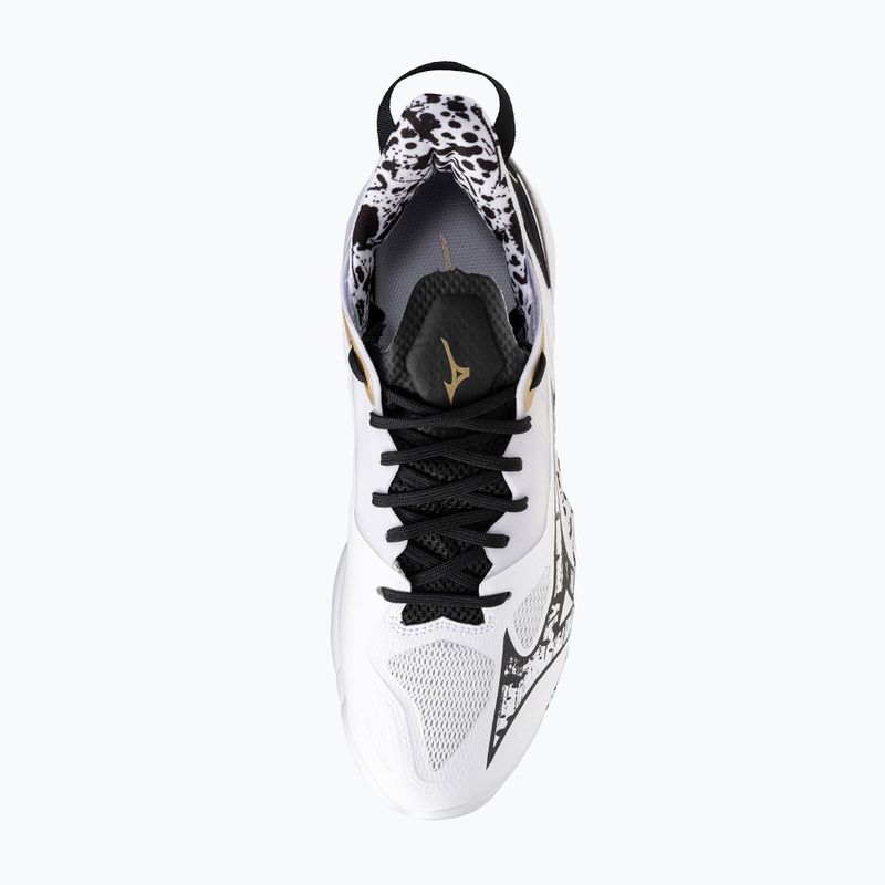 Scarpe da pallamano Mizuno Wave Mirage 5 white/black/gold 12