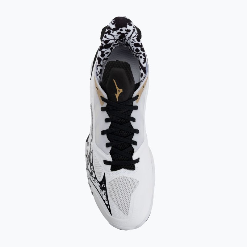 Scarpe da pallamano Mizuno Wave Mirage 5 white/black/gold 5