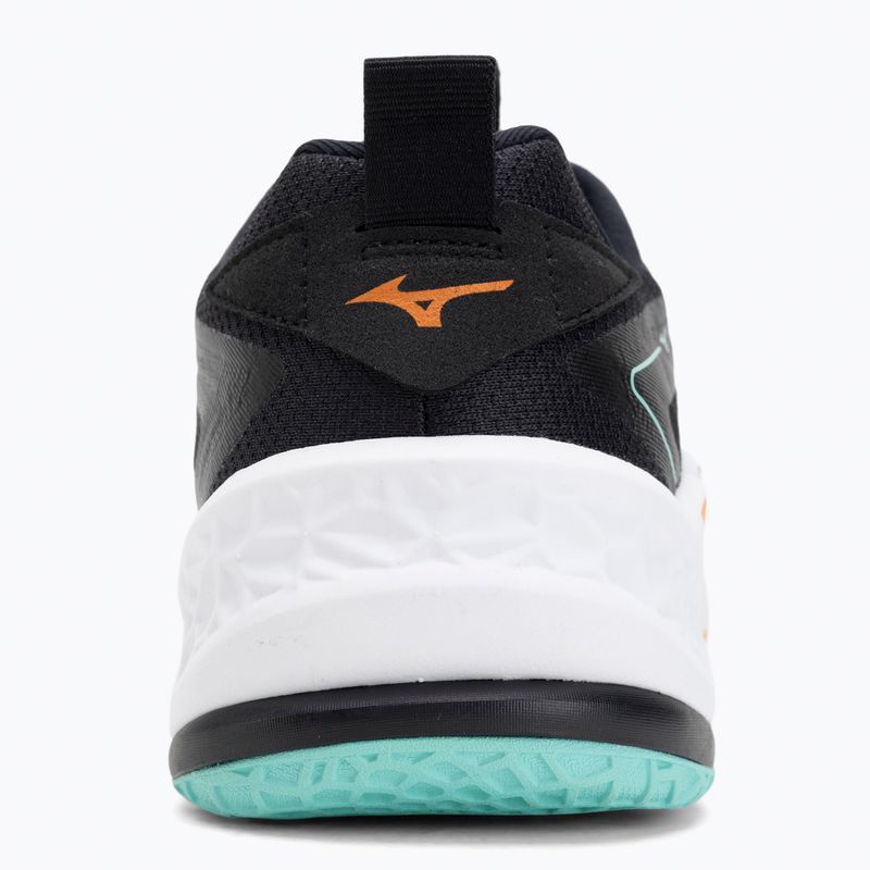 Scarpe da pallamano Mizuno Wave Stealth Neo 2 nero/tangelo/verde ghiaccio 6