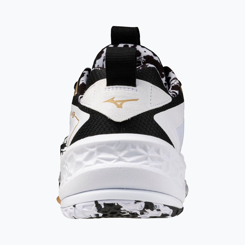 Scarpe da pallamano Mizuno Wave Stealth Neo 2 white/black/gold 10